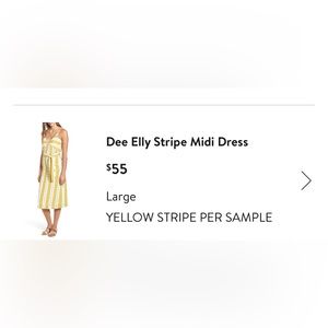Dee Elly Striped Midi Sundress